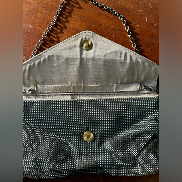 BCBGMAZRIA, metal chain clutch purse - Picture 5 of 11